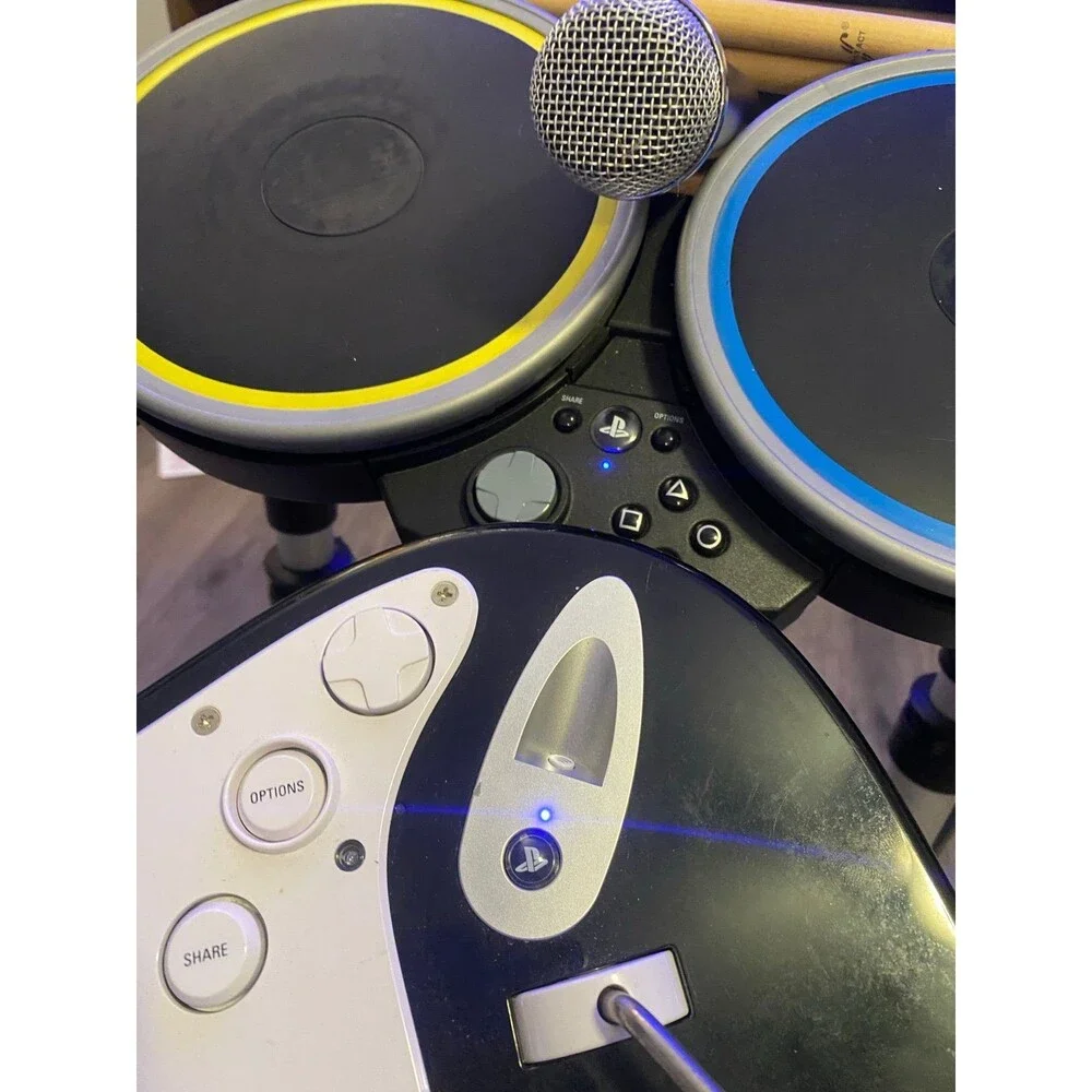 Rock Band 4 PS4 PS5 Wireless band Bundle Fender Guitar Drum Mic Game PlayStation